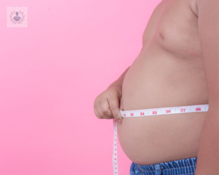 obesidad sobrepeso niño cinta métrica